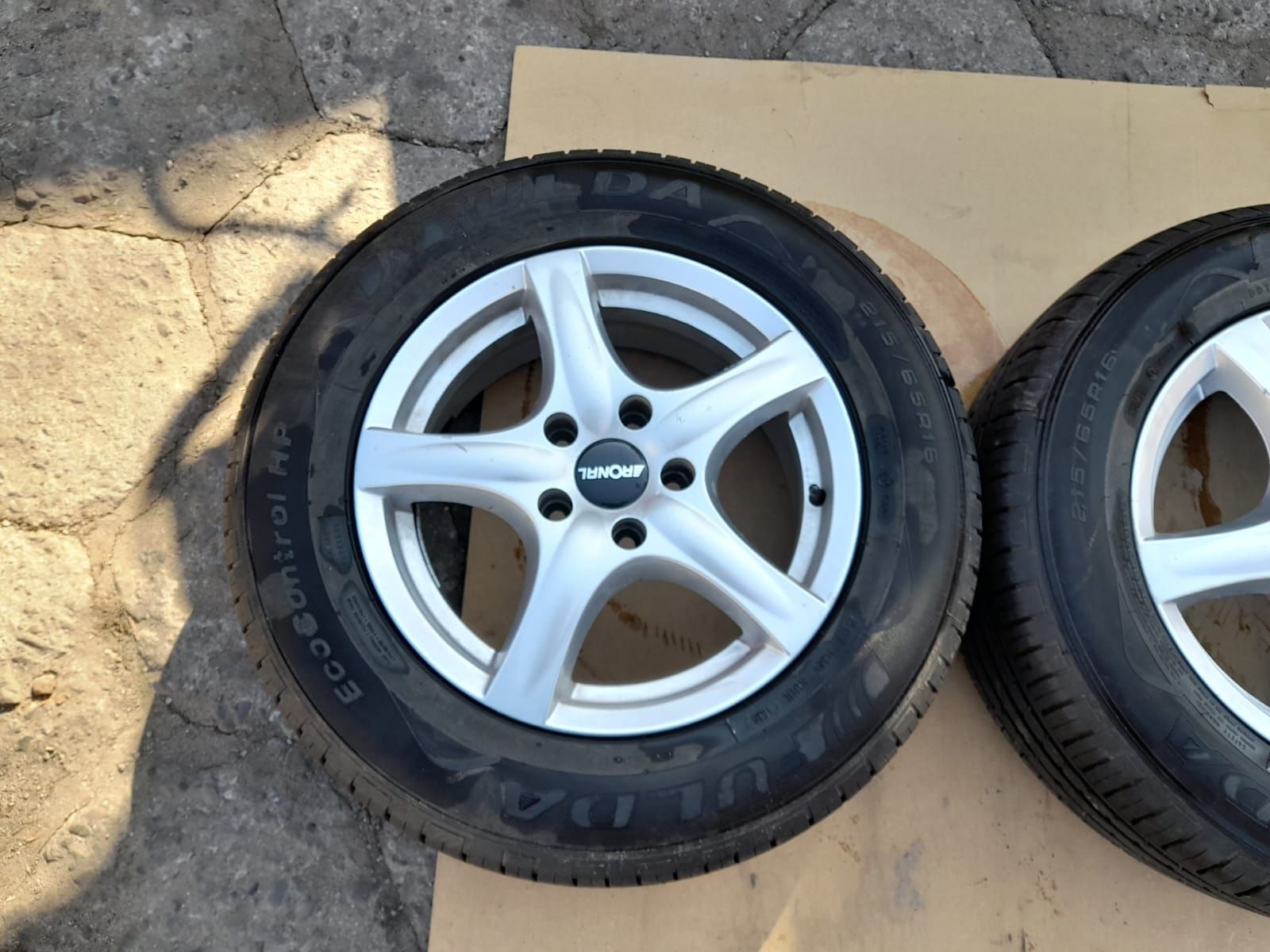 Alufelgi z oponami Mitsubishi 215/65 R16 6.5Jx16H2 et50  5x114,3