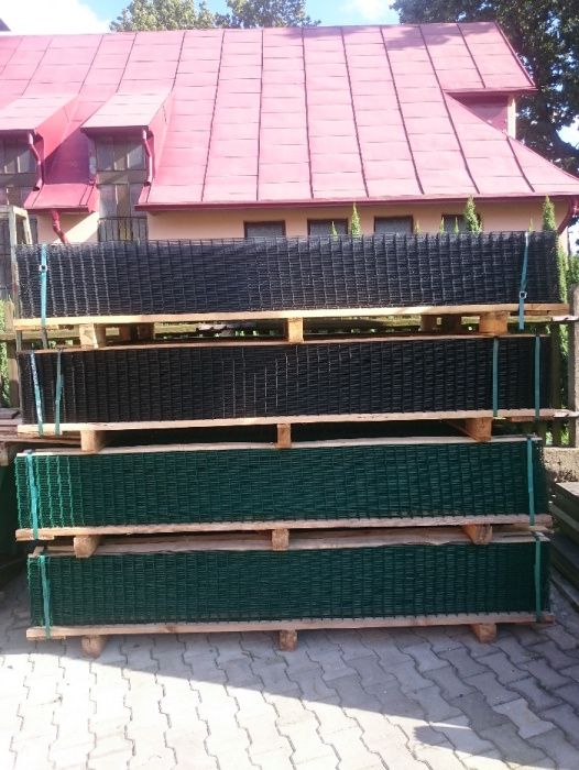 Panele ogrodzeniowe 3d fi4 1530x2500 Grafit/zielony/czarny