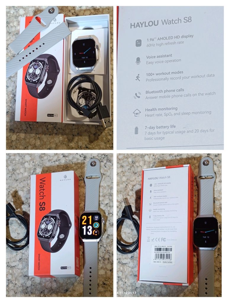 Смарт-годинник Xiaomi HAYLOU Watch S8 black.