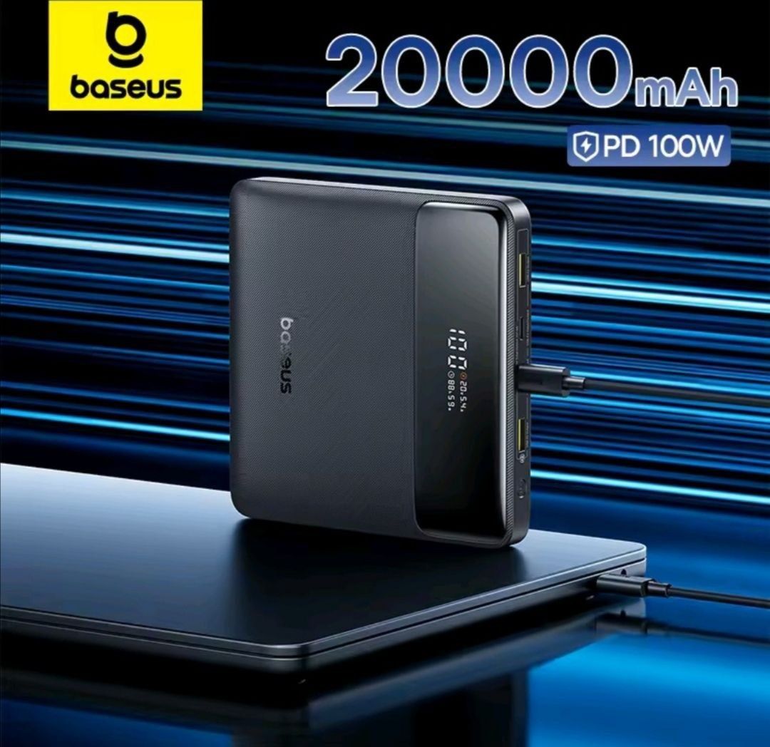 Павербанк Baseus 20000 mAh/100W
Power Bank Baseus 20000 мАг