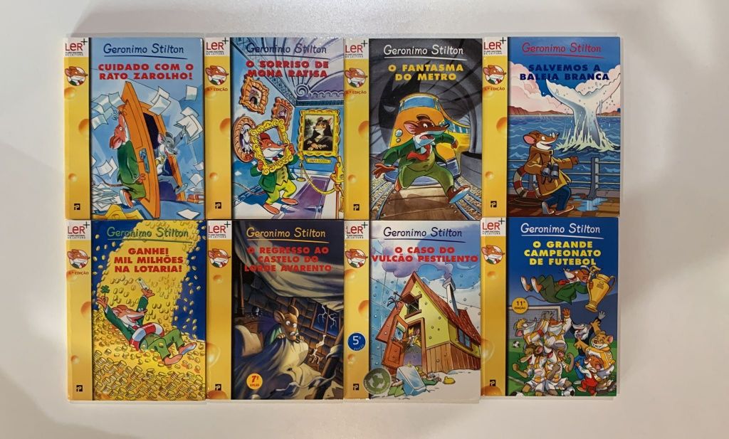 8 livros Geronimo Stilton (4€ cada)