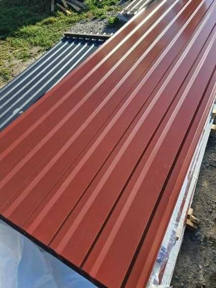 WYPRZEDAŻ! Blacha trapezowa T18, gr. 0,7 RAL 3009 połysk
