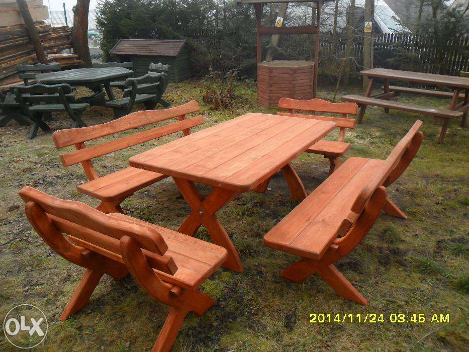 Meble ogrodowe biesiadne stół ławki deski 5 cm Promocja