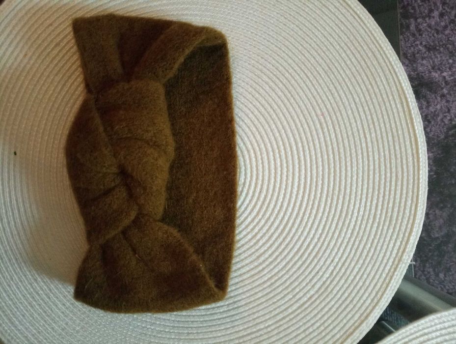 Damska nowa opaska na włosy zimowa