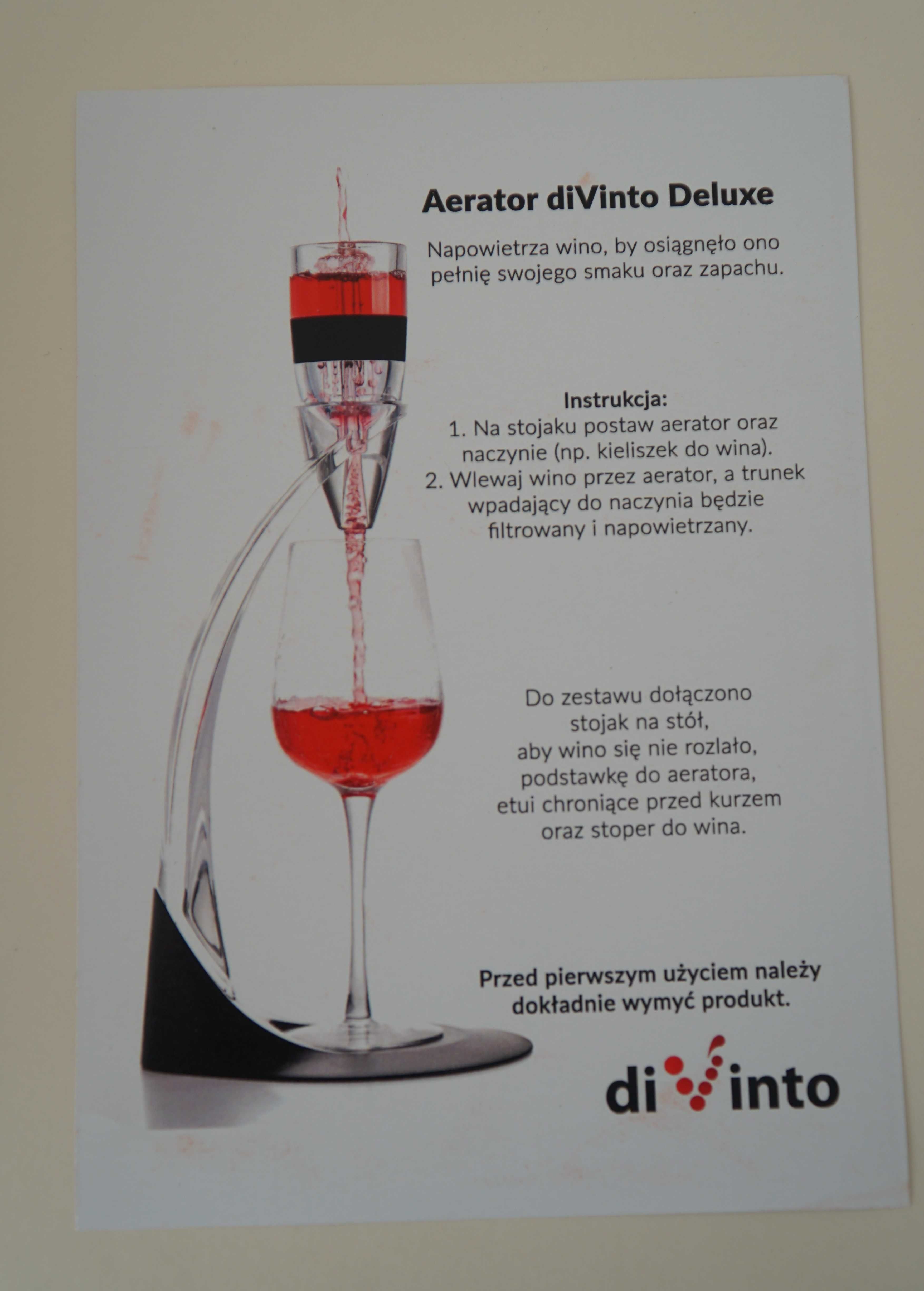 Aerator napowietrzacz do wina Divinto Deluxe