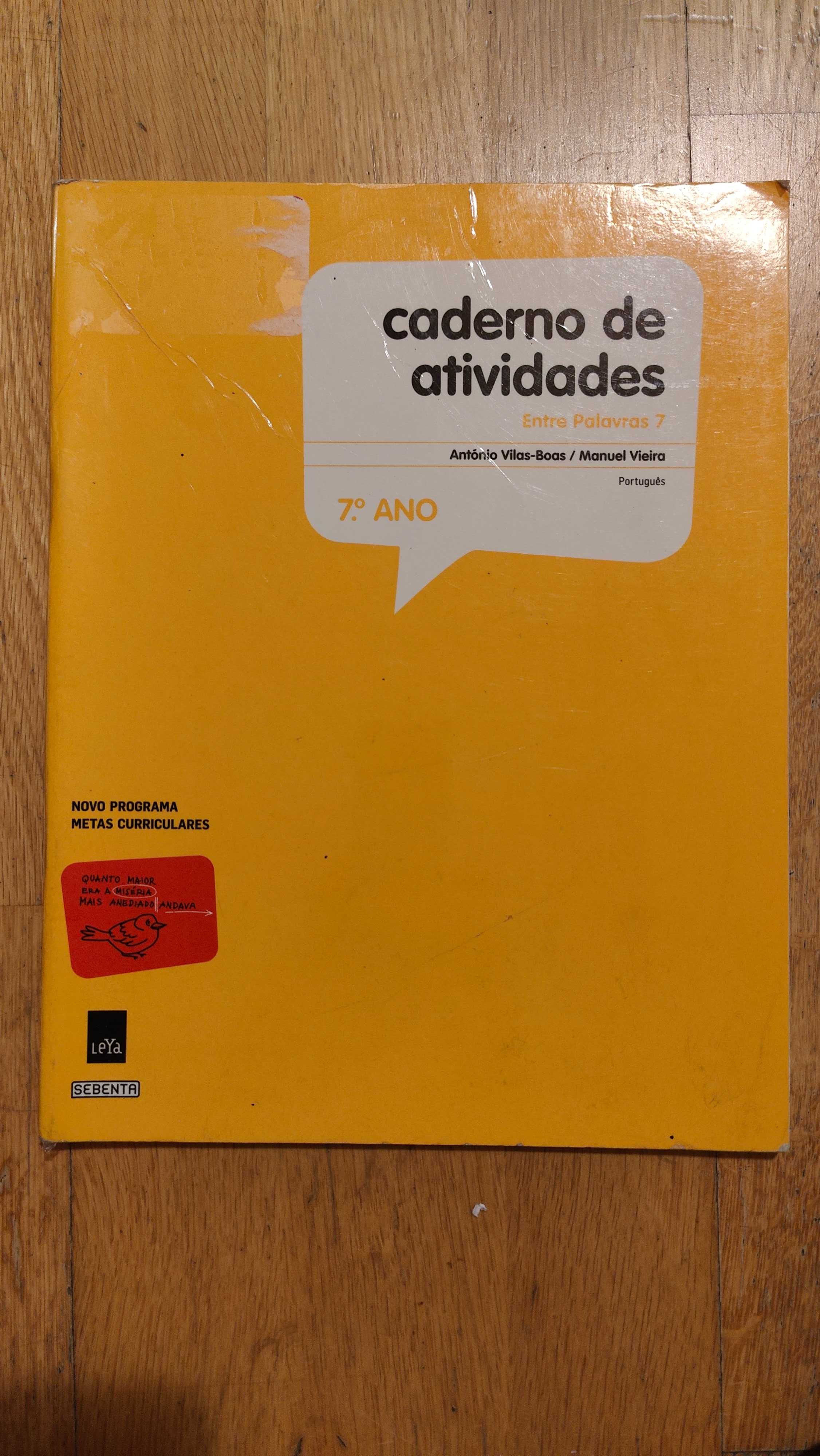 Caderno de actividades 7ano Entre Palavras