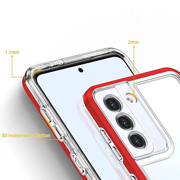Clear 3in1 etui do Samsung Galaxy S22+ (S22 Plus) żelowy pokrowiec z r