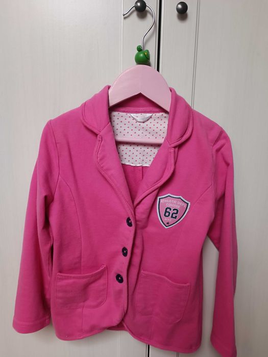 Różowa marynarka dla dziewczynki roz. 110