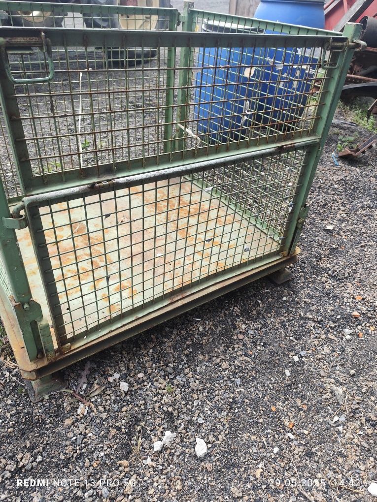 Giterbox kosz siatkowy gitterbox skrzyniopaleta składany solidny