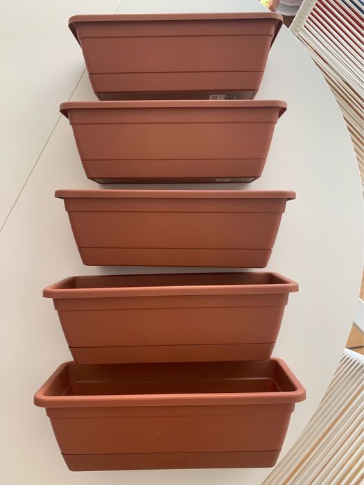 Vasos pequenos leroy e suporte