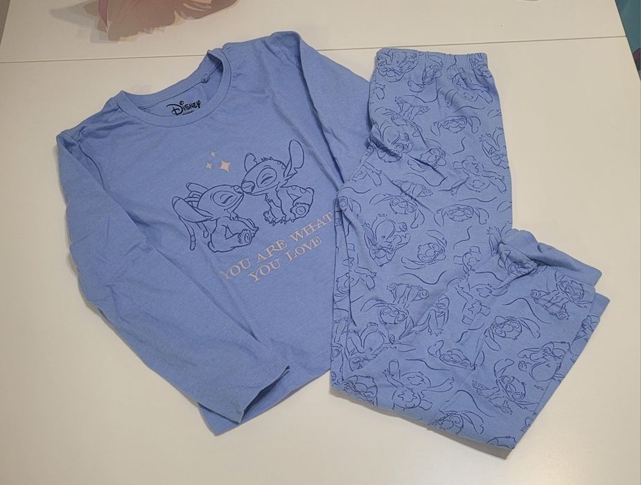 Piżamka niebieska stich 128