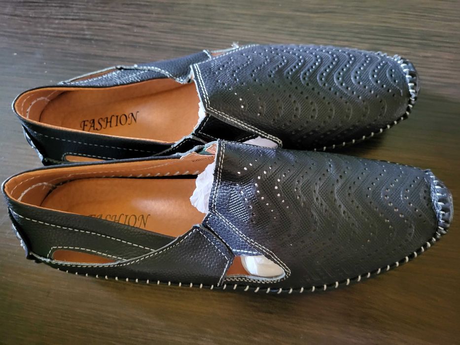 Літні чоловічі туфлі (лофери / сліпери) 43 р.