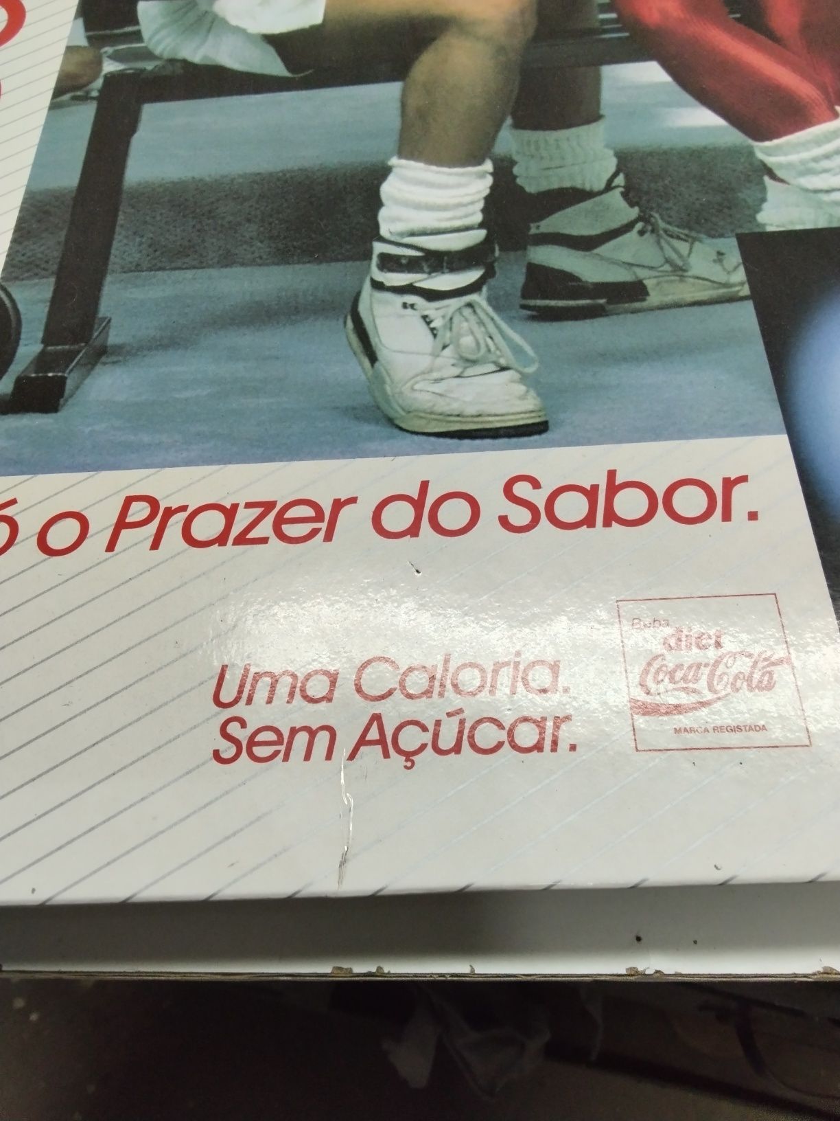 Publicidade em cartão Coca-Cola