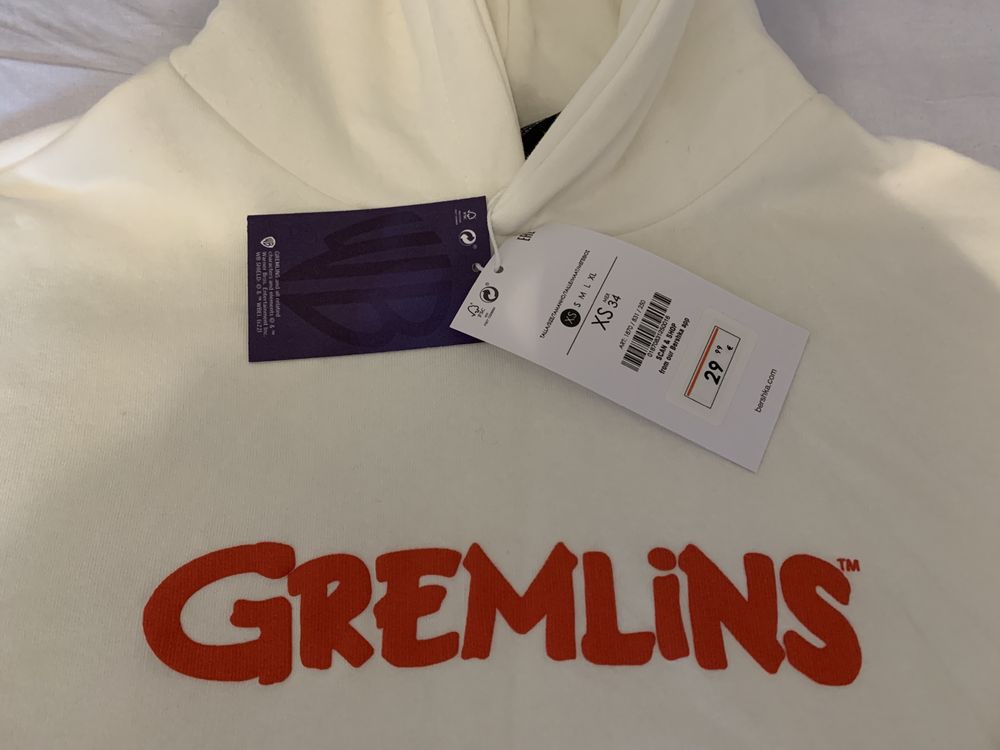 Кофта с капюшоном Bershka. Hoodie Gremlins / Bruce Lee