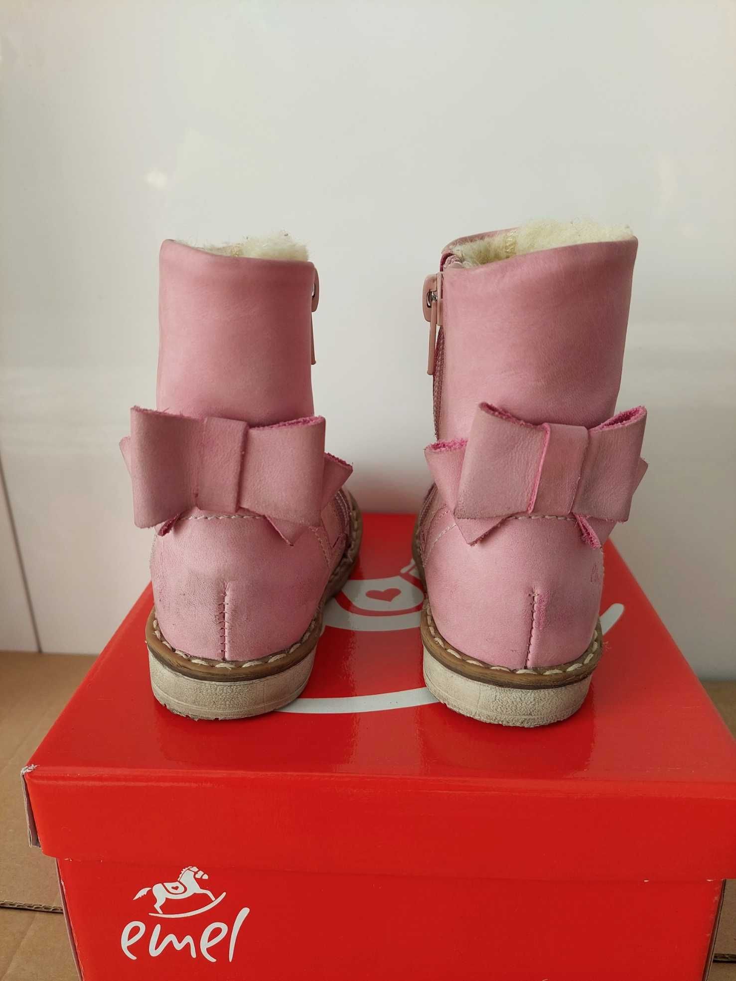 Buty zimowe skórzane ocieplane Emel rozm, 21