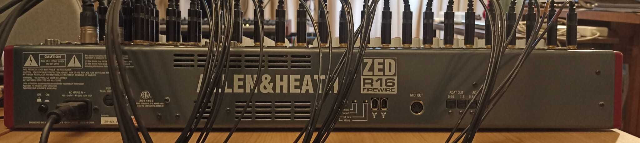 Allen & Heath ZED-R16 mesa de gravação e mistura analógica