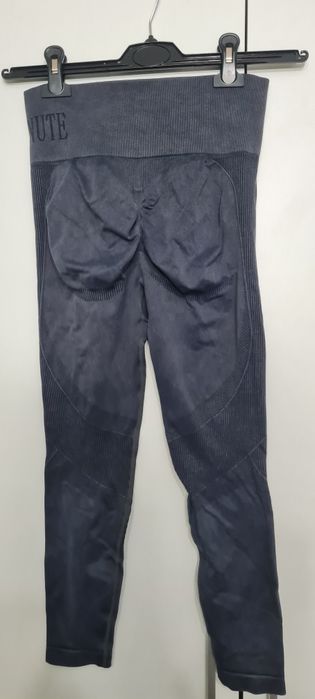 Legginsy push up  beżowe i grafitowe L