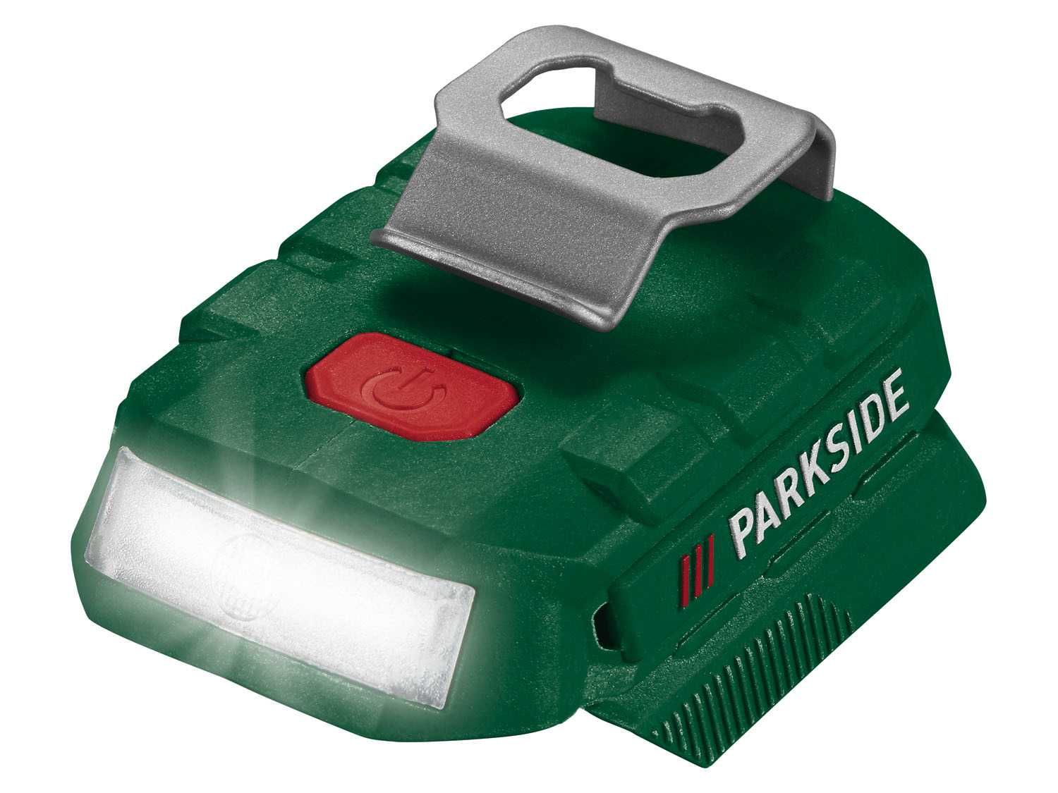 Адаптер PARKSIDE PAA 20-Li B2 / повербанк, ліхтар, 2 USB, зарядка