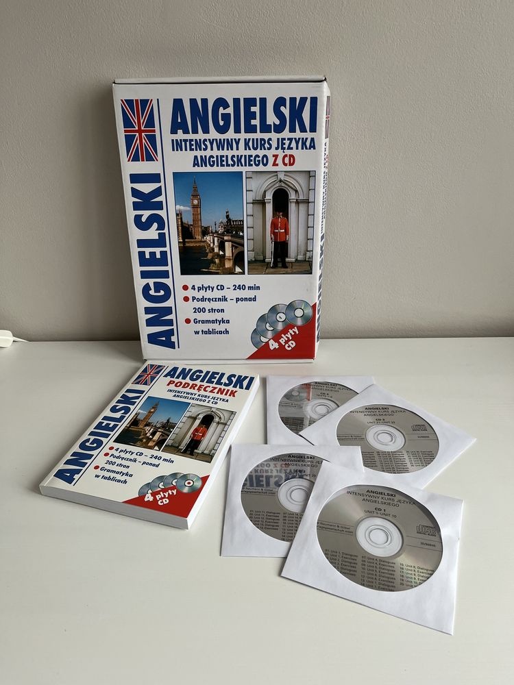 Angielski, intensywny kurs języka angielskiego z zestawem CD
