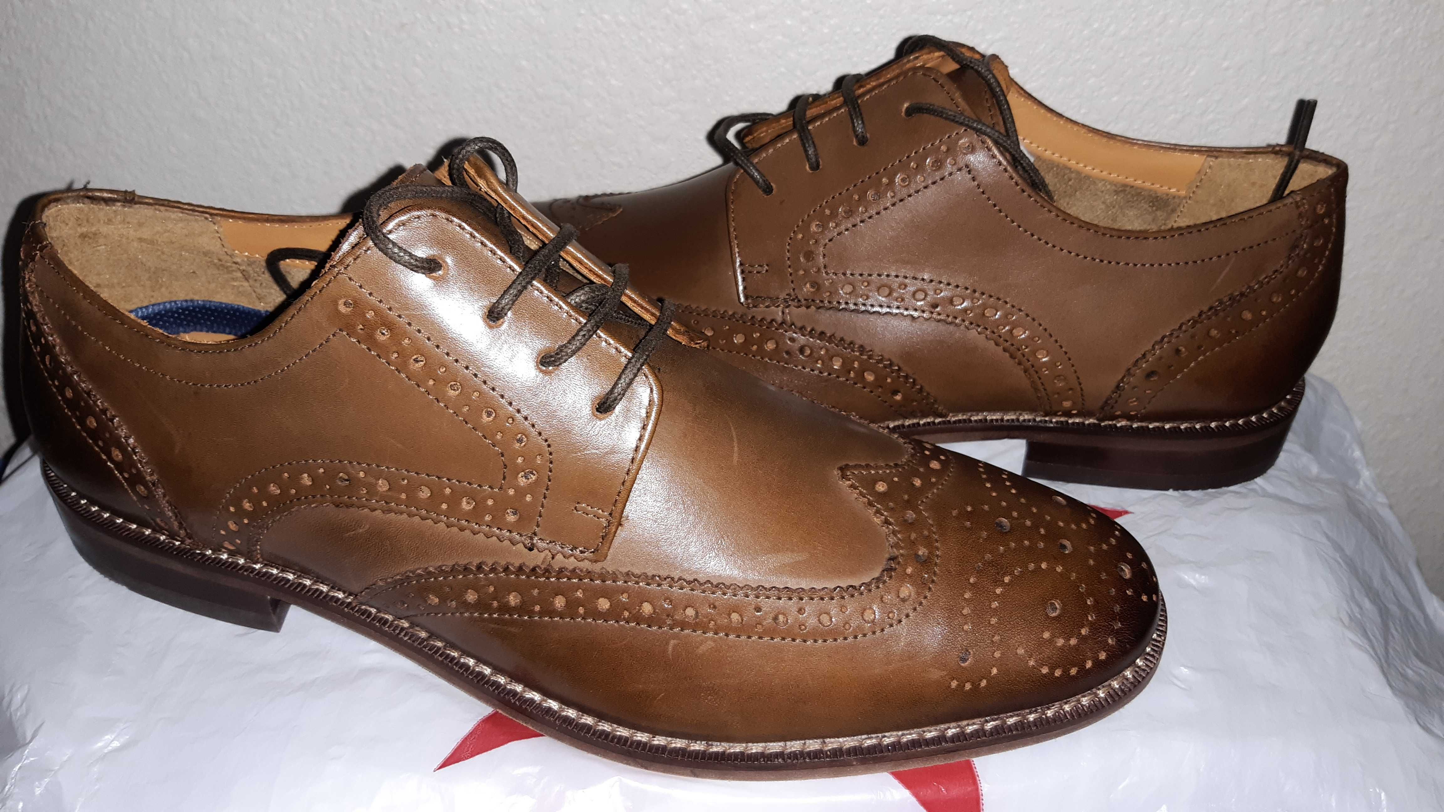 Туфли модельные Florsheim р.42, кожа