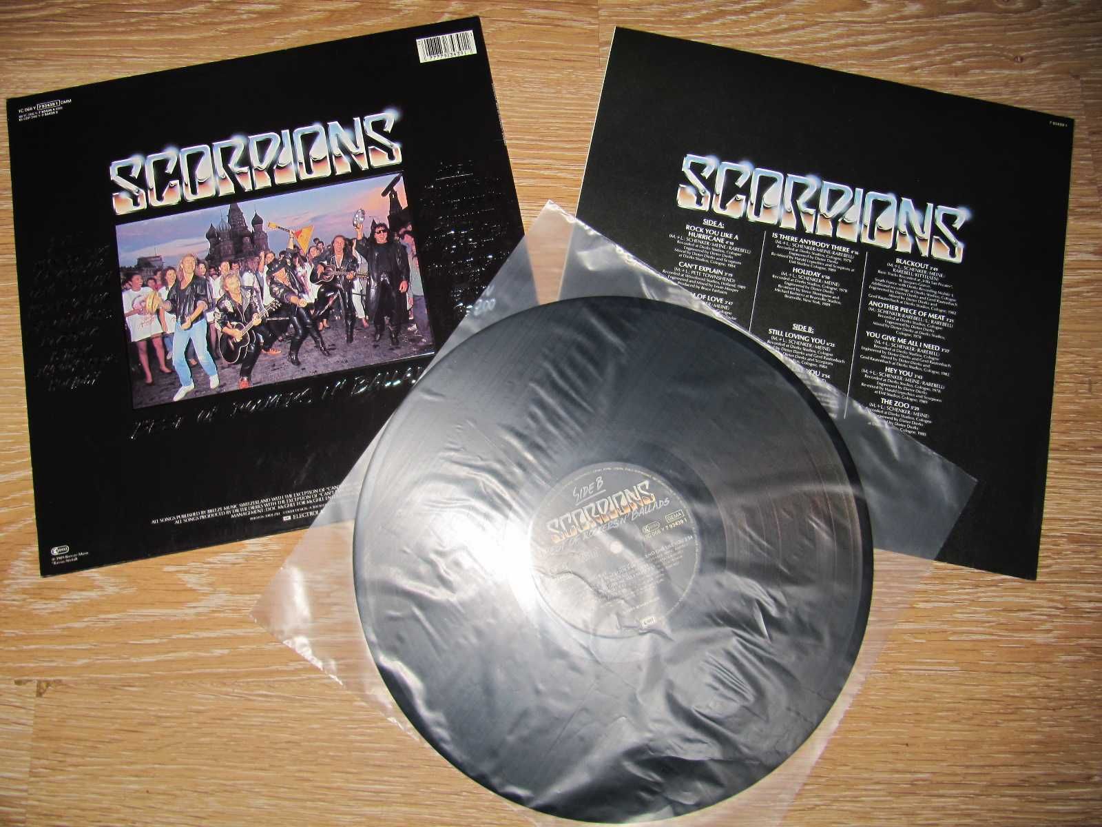 Виниловый Альбом - КУЛЬТОВЫЕ Баллады -Scorpions- 1989 *ОРИГИНАЛ