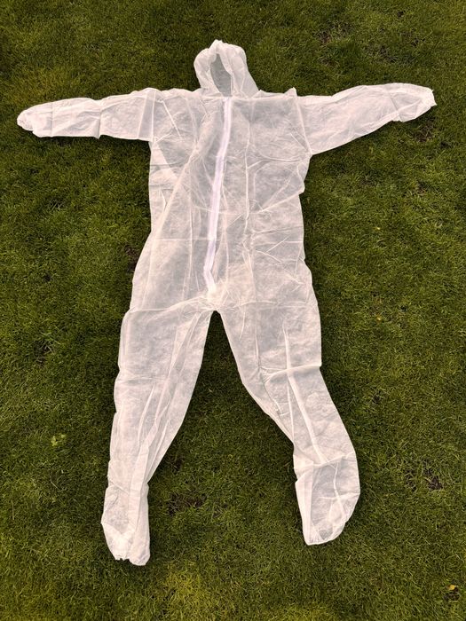 Jednorazowy kombinezon ochronny na suwak xl xxl xxxl 30 szt