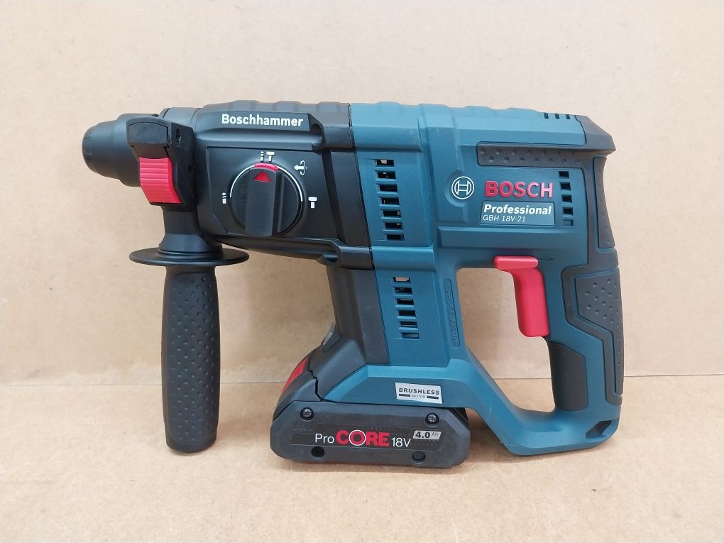 Bosch GBH 18V-21 Młotowiertarka Udarowa 3Funkcyjna SDSPlus 2x4.0Ah