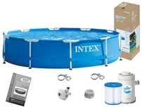 Басейн Intex 28202 Metal Frame з фільтр насосом Розмір 305х76 см