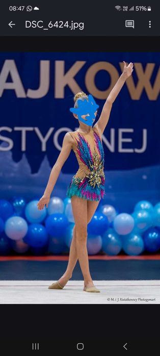 Strój startowy do gimnastyki artystycznej