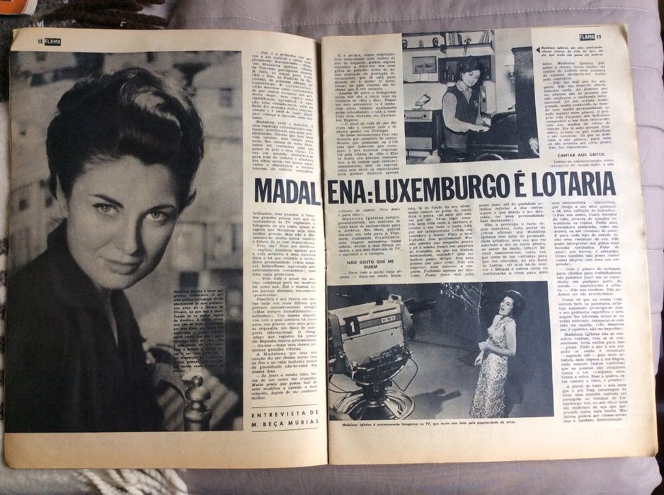 Madalena Iglésias Festival da Canção 1966 Flama