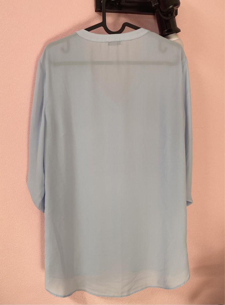 Collezione | blusa tunica azul clara chiffon (L)