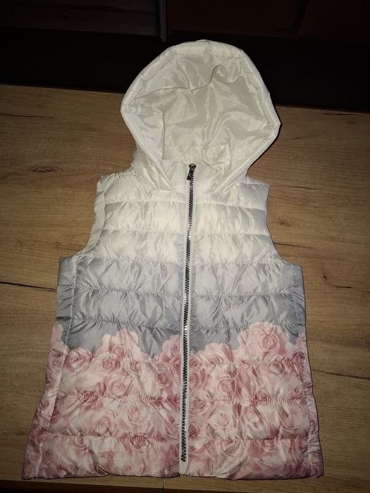 Pikowana kamizelka jak nowa Ovs w kwiaty