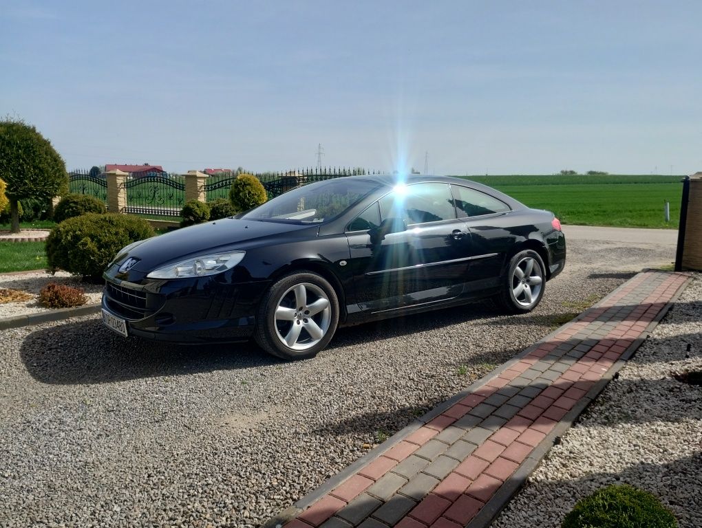 Peugeot 407 coupe 2.2 benzyna 163 km czarna