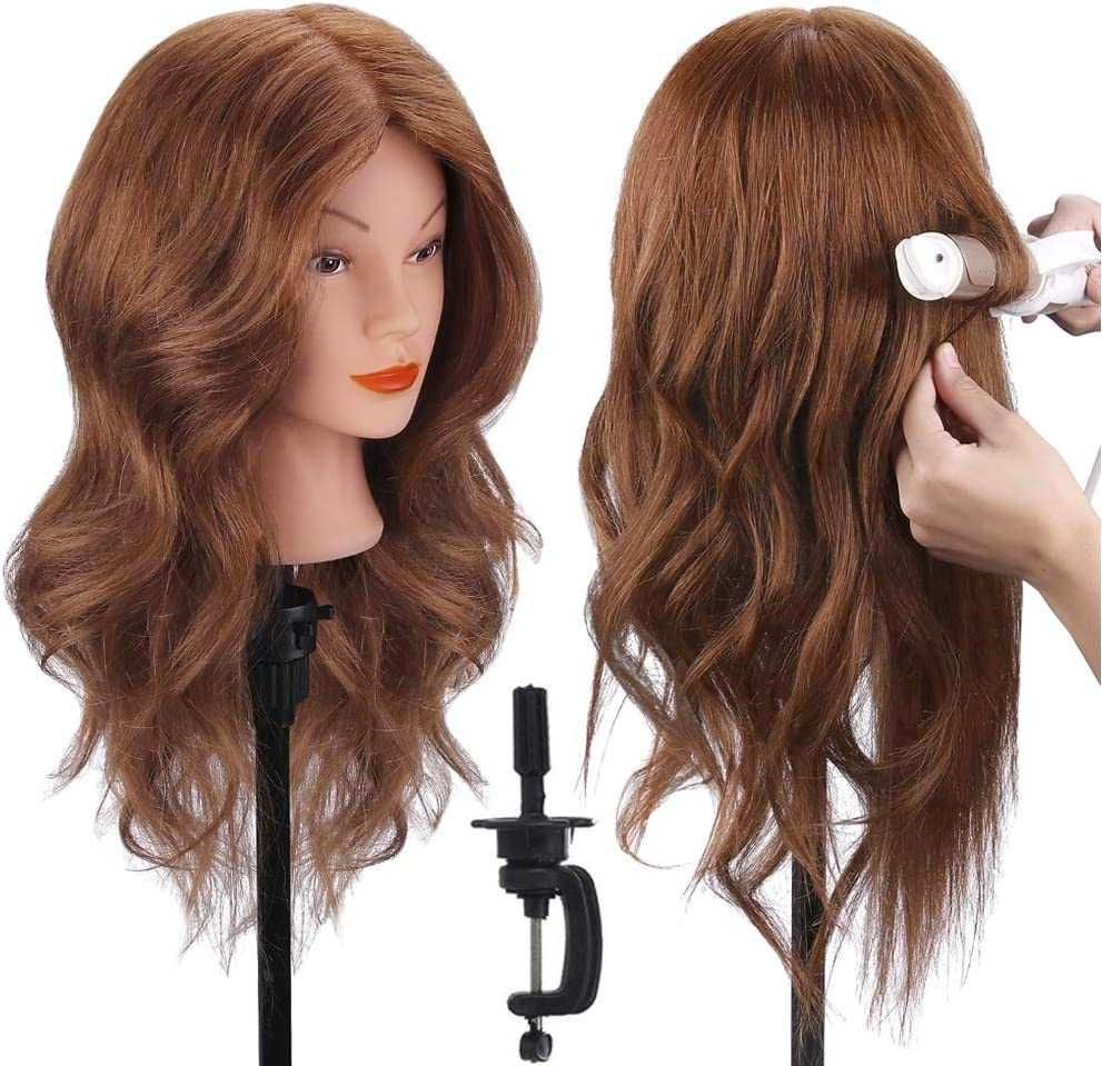 Cabeça de Manequim, TopDirect  100% Cabelo Humano Práticas Formação