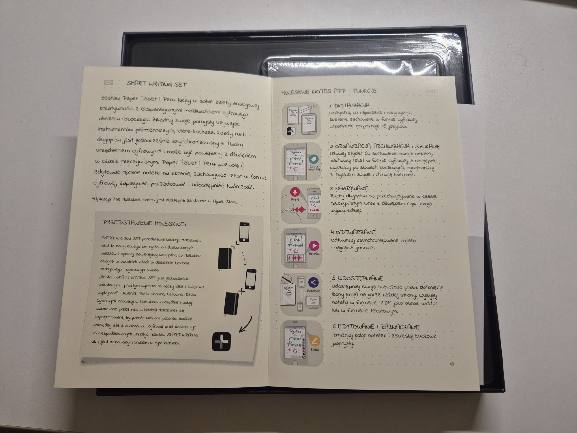 Moleskin Pen+ cyfrowy notes / smart writing set