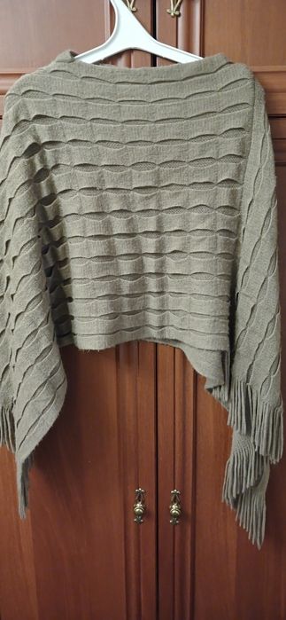 Пончо тепле, в'язане