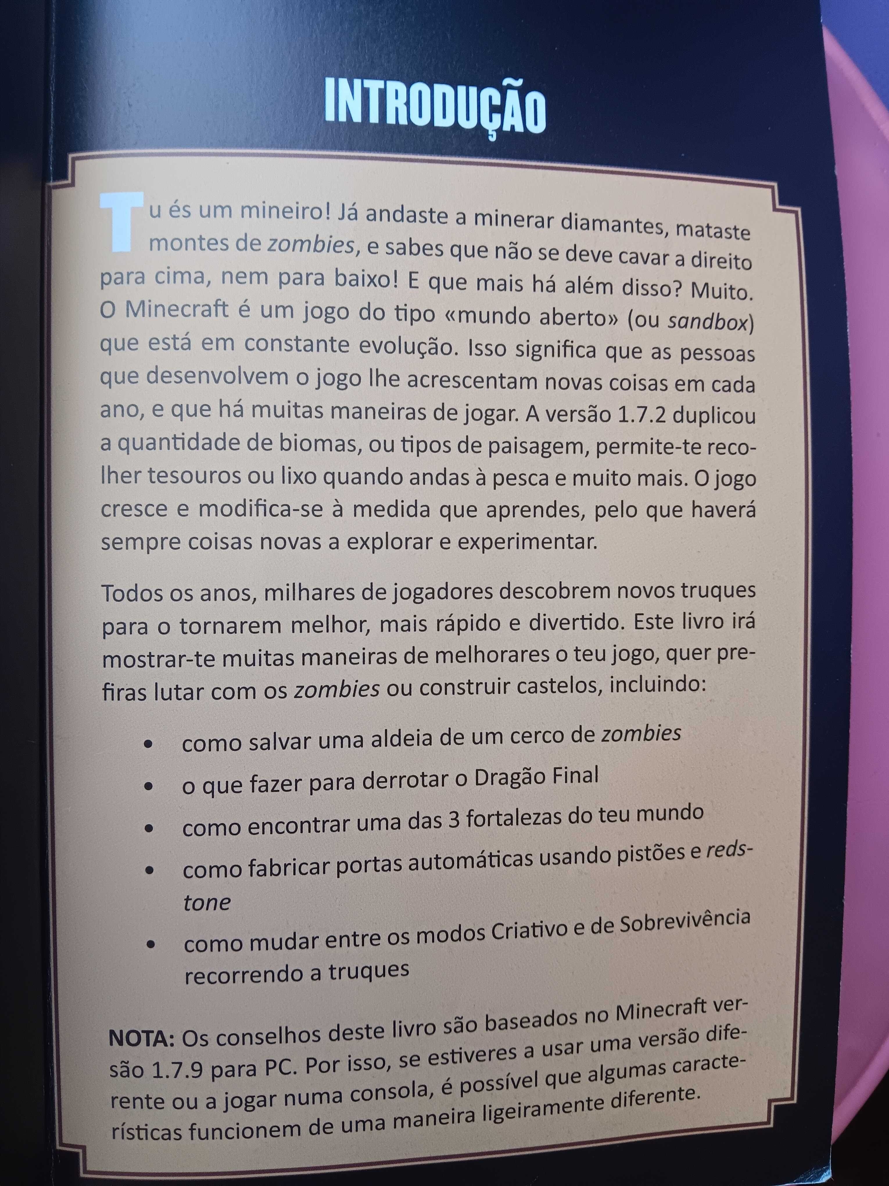 Livro Truques para Minecraft