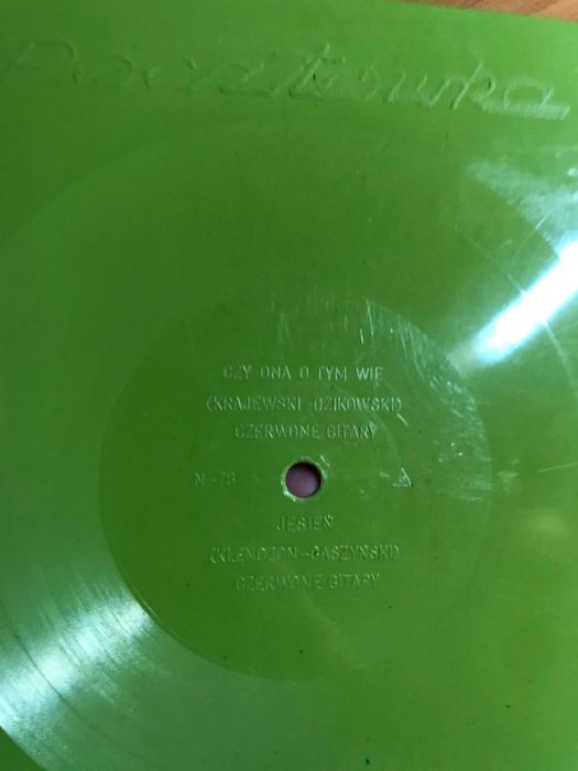 Pocztówka dźwiękowa PRL Czerwone Gitary Jesień Czy ona o tym wie winyl