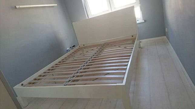 Łóżko IKEA NORDLI, 140x200cm, rama+belka+stelaż - dostawa gratis