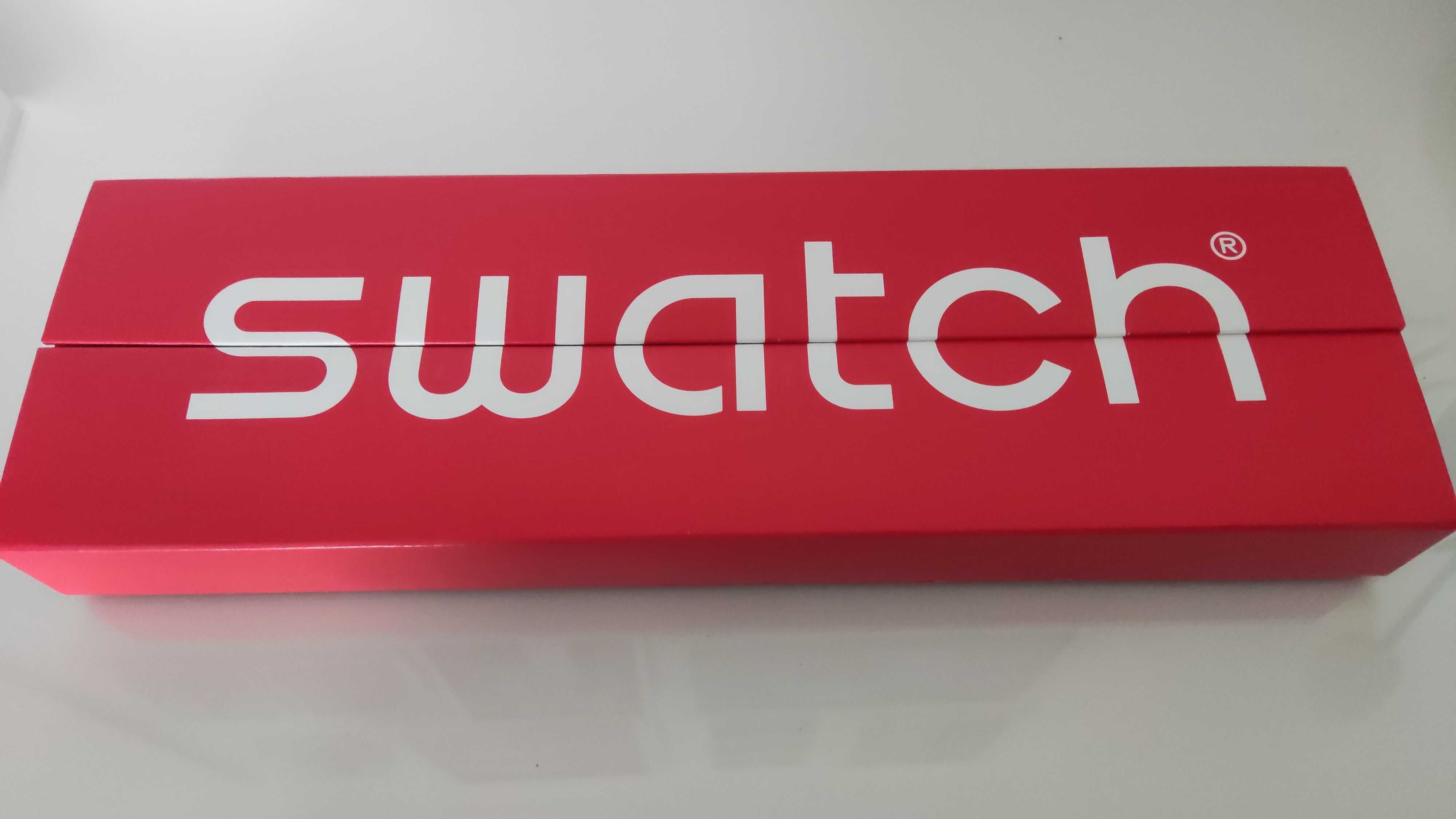 Zegarek szwajcarski Swatch opaska w kolorze brudnego różu