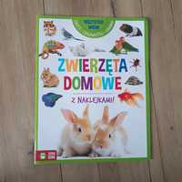 Zwierzęta domowe z naklejkami książeczka dla dzieci