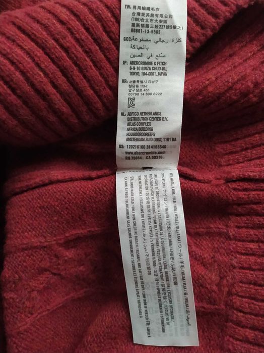 Sweter wełniany Abercrombie Fitch r. XL/2XL