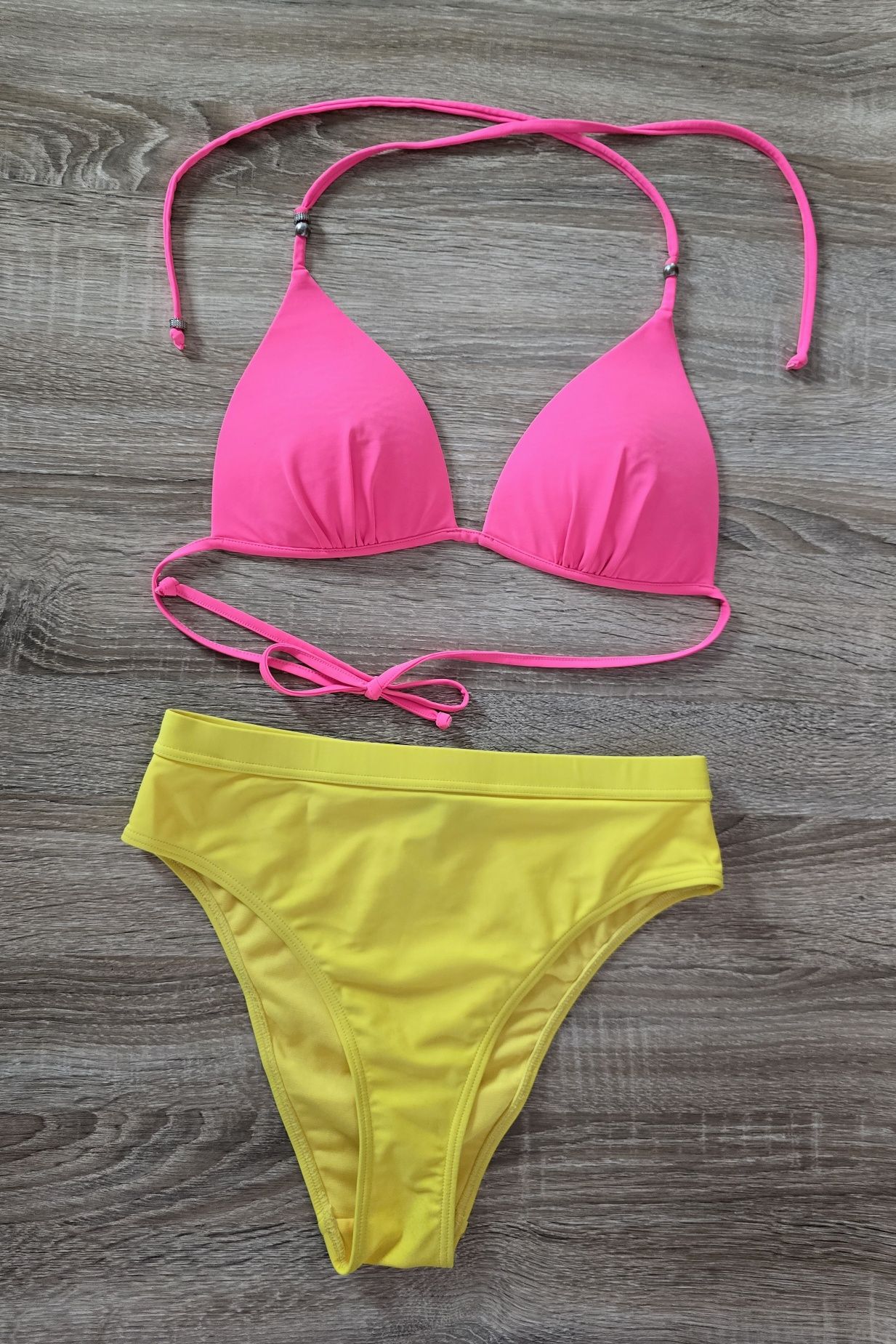 Kostium kąpielowy neonowy H&M  L