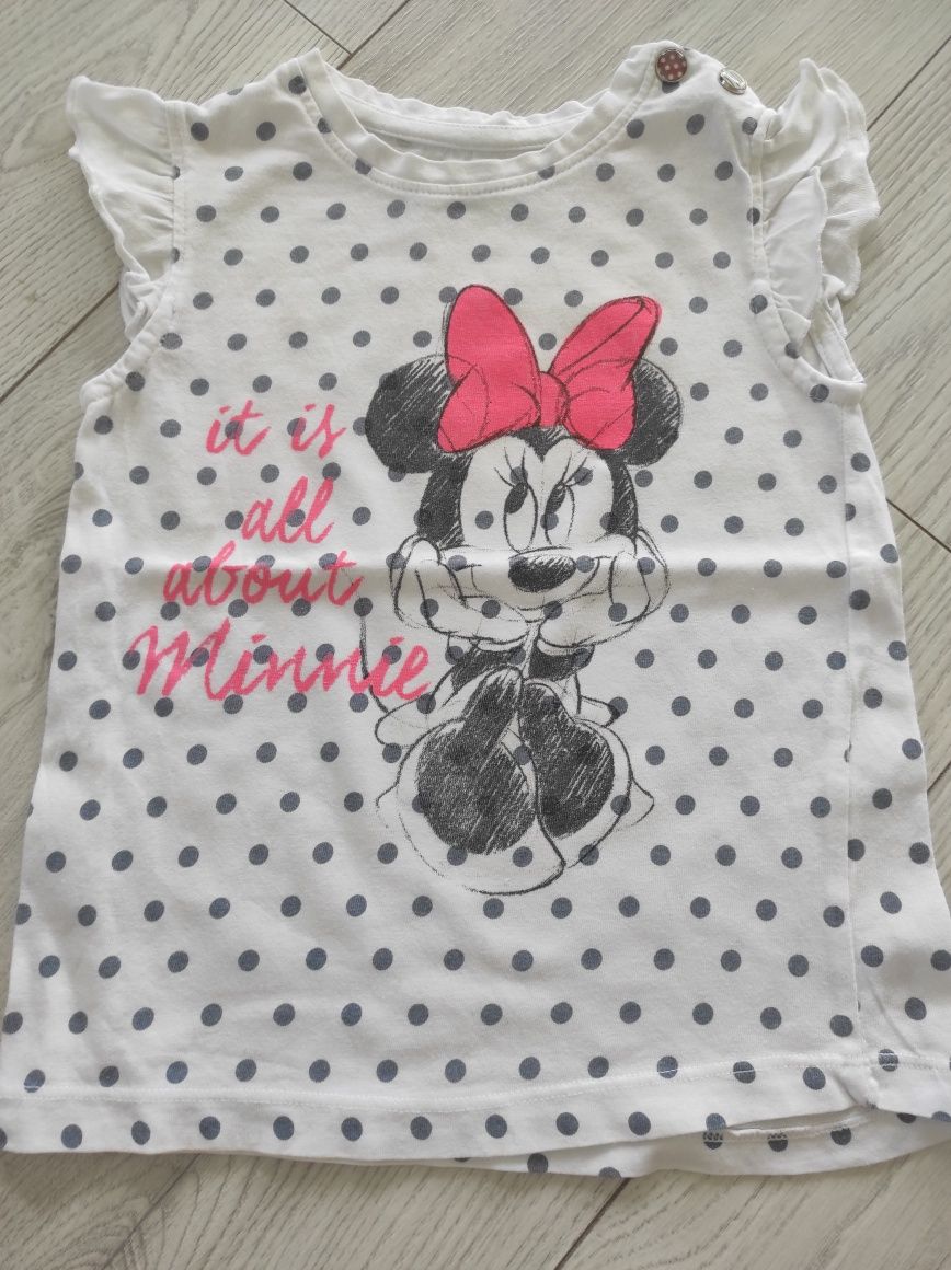 Zestaw bluzek Minnie Disney Baby rozmiar 86.