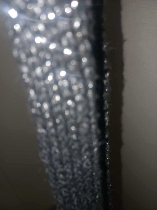 Swetrowy srebrzysty pasek Orsay