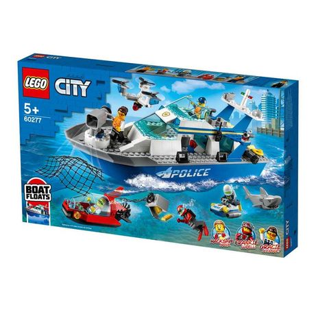 LEGO CITY Поліцейський патрульний катер 60277