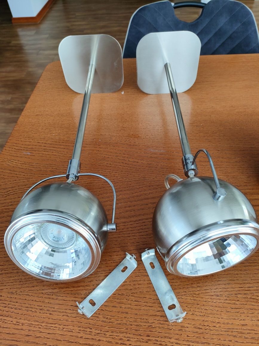 Lampa kinkiet chrom 2 sztuki 50cm