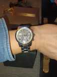 Zegarek Guess damski bransoleta kolor srebrny