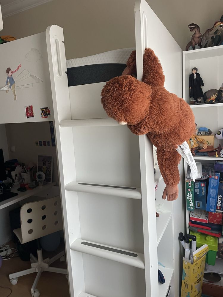 Beliche cama armario e estante SMASTAD
