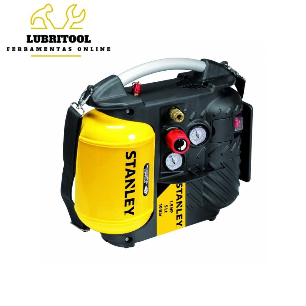 STANLEY Compressor 6L 180L/min 10Bar Sem Óleo 82152.50STN596 | NOVOS